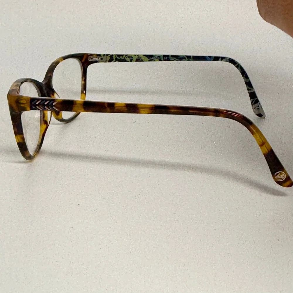 Vera Bradley Liliana Eyeglasses Katalina Blues KBS Tortoise Floral 54-16-135